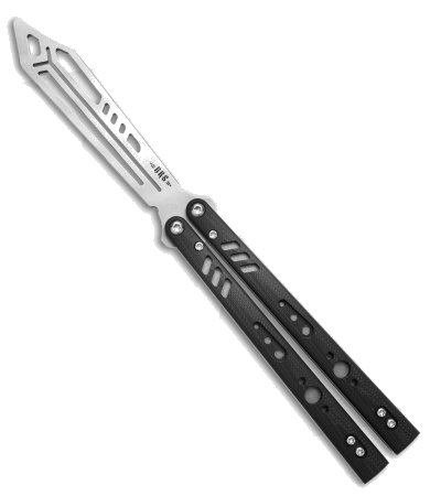 product image for BRS Replicant Black G10 Balisong Butterfly Trainer Knife Stonewash