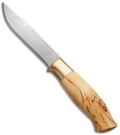 product image for Brusletto Røy Fixed Blade Knife Birch Wood Sandvik 12C27 Norway