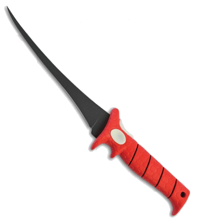 Bubba Blade Whiffie 14.25 Red Rubber Fixed Blade Knife product image