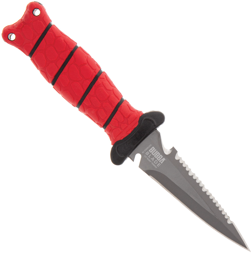 product image for Bubba Blade Red Pointed Dive Knife 3.5"