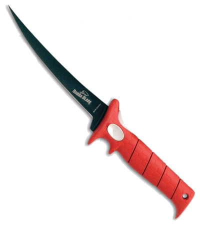 product image for Bubba Blade Flex Fillet 7" Red Rubber Handle Knife