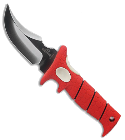 product image for Bubba Blade Rhino Red Rubber Handle Fixed Blade Knife 4"