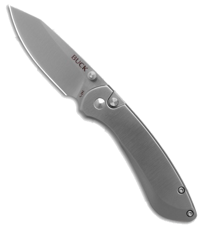 Buck Knives 743 Mini Sovereign Button Lock Gray Steel Pocket Knife product image