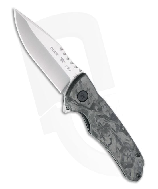 product image for Buck Sprint Ops Black Marbled Carbon Fiber Elite Folding Knife 0841CFS2