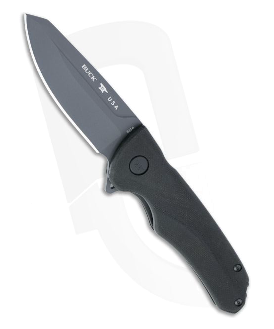product image for Buck Sprint Ops Black Canvas Micarta Folding Knife 0843BKS