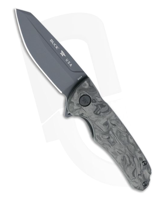 product image for Buck Sprint Ops Black Marbled Carbon Fiber 0843CFS Flipper Knife