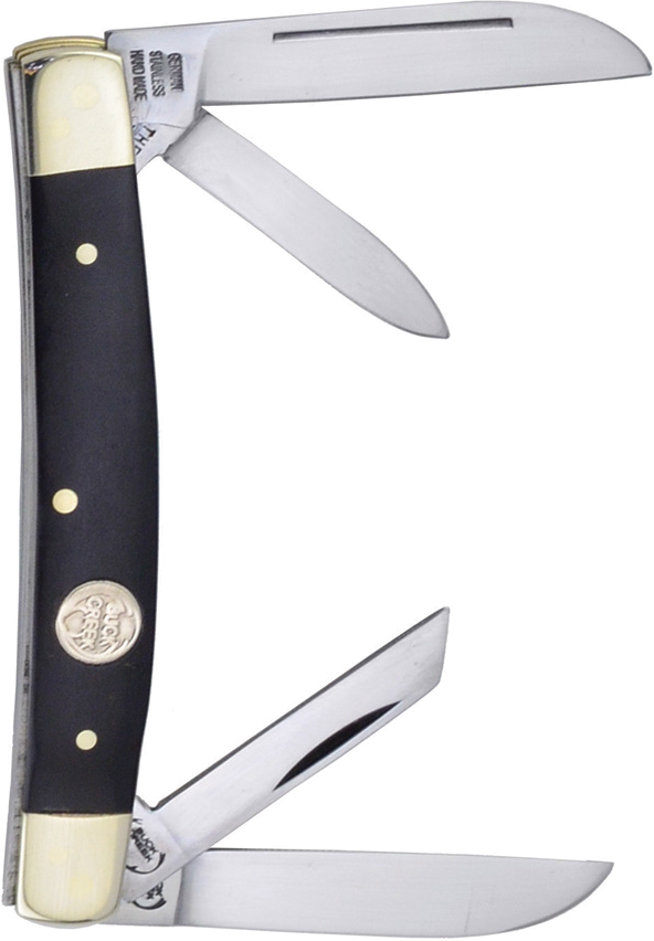product image for Buck Creek Buffalo Horn 3-Blade Pocket Knife