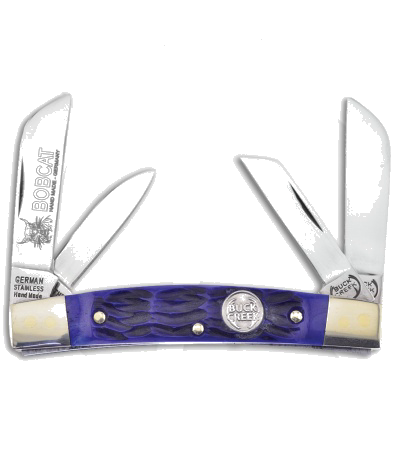 product image for Buck Creek Bobcat Blue Pick Bone Pocket Knife