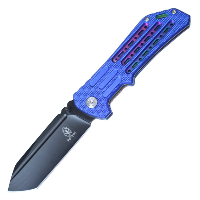 Buckshot Black Tanto Blade Folding Knife product image