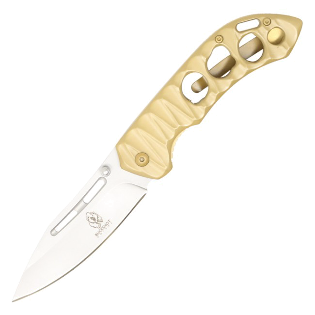 Buckshot Gold Spring Assisted Folding Pocket Knife PBK230 product image