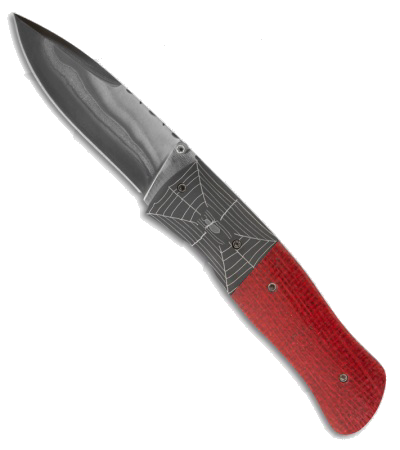 product image for Burr Oak Black/Red Micarta Sidewinder II W2 Steel Knife