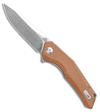 product image for Byond EDC Arch Liner Lock Brown G-10 Flipper Knife SA1901DG-BN