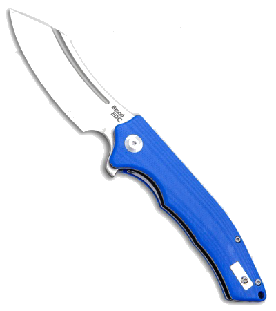 product image for Byond EDC Sunder D2 Steel Cleaver Pocket Knife Blue G10 Handle SA1903DG-BL
