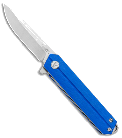 product image for Byond EDC Linear Blue G10 Flipper Knife SA1905DGS-BL