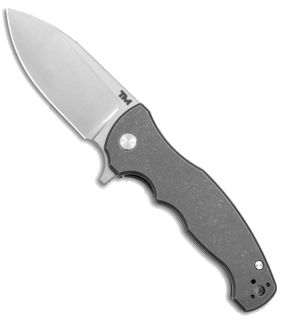 product image for Byond-EDC River Wolf Gray Drop Point Frame Lock Knife