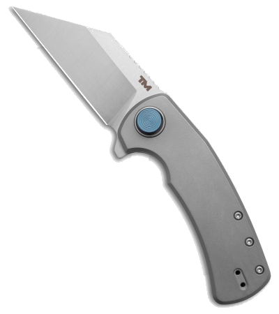 product image for B'yond EDC Terra Mundi Wharning Gray Titanium Pocket Knife