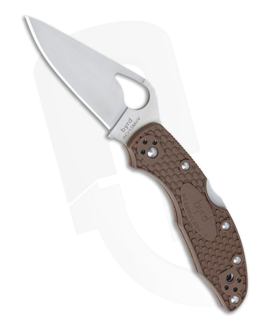 Byrd Meadowlark 2 Brown FRN Plain Satin Edge Knife product image