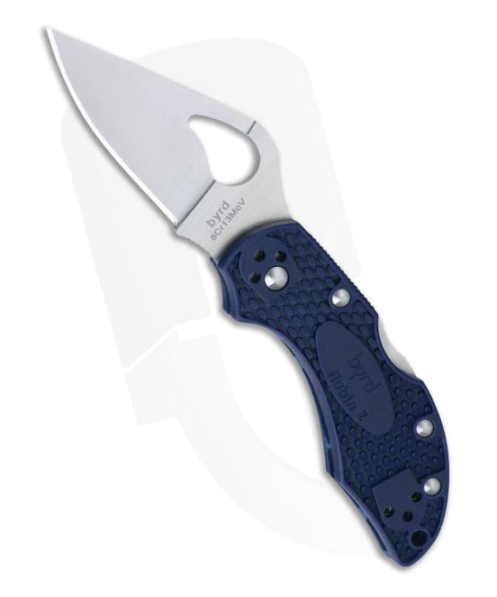 Byrd Robin 2 Blue FRN Satin Plain Edge Knife 10PBL2 product image