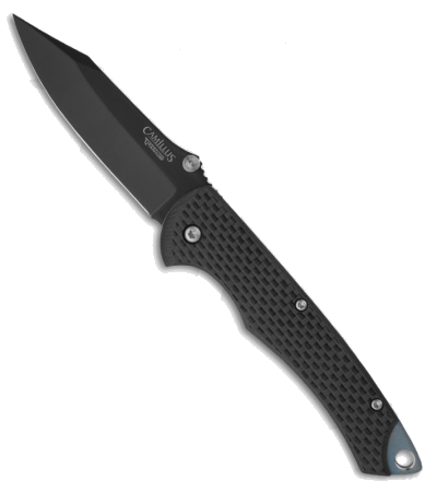 product image for Camillus Carbon Fiber Black VG-10 Carbonitride Titanium Folding Knife 19051