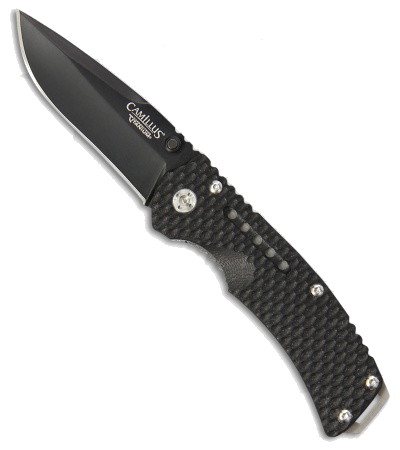 product image for Camillus Black Vortex AUS-8 Linerlock Knife