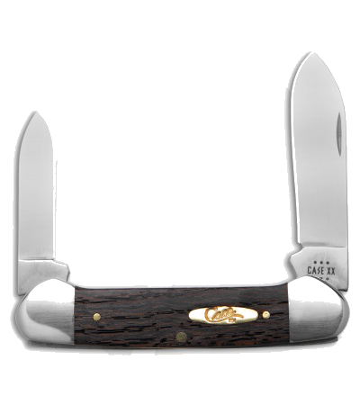 Case Knives Canoe Knife 3 62 Black Curly Oak Wood 72131 SS 14003 product image