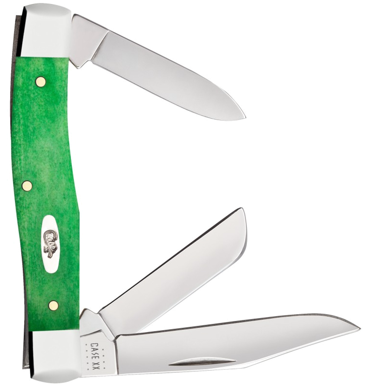 Case 63032 SS Medium Stockman Brilliant Green Bone