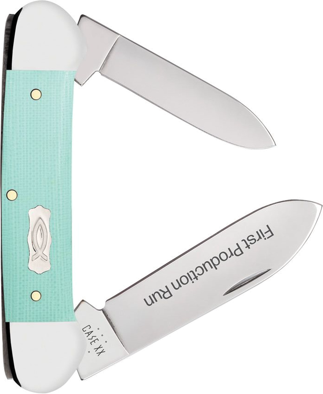 Case 102131 SS Smooth Sea Foam Green G 10 Canoe First Production Run 95813 Ichthus product image