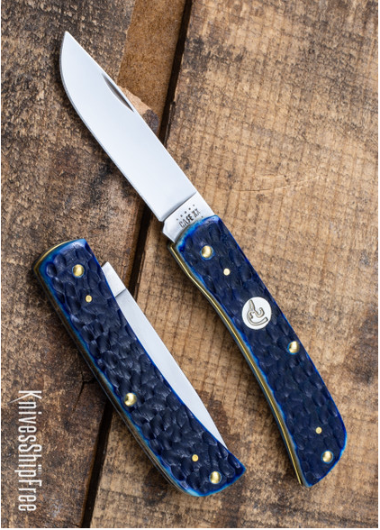 Case xx Ducks Unlimited Sodbuster Jr Knife Jigged Blue Bone