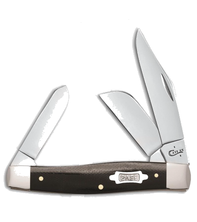 Case Large Stockman Knife Black Micarta 23132