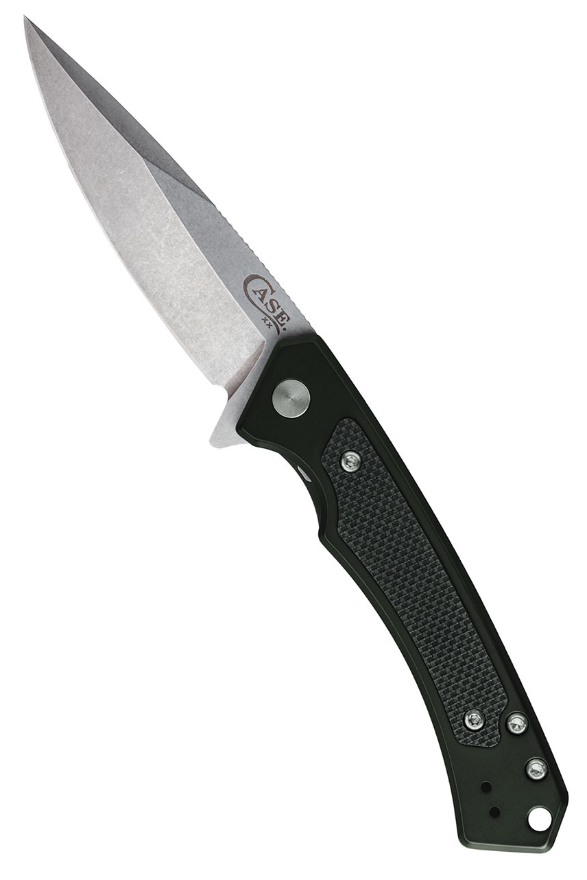 product image for Case Marilla OD Green Aluminum Black G10 Inlay S35VN Stonewashed Blade