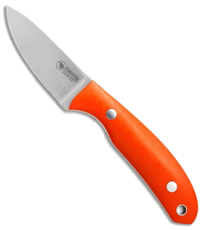 product image for Casstrom Safari Orange G-10 Fixed Blade Knife 12c27 Stainless Steel Satin Finish