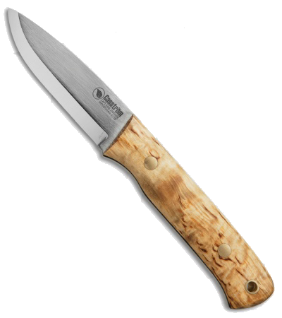 product image for Casstrom Woodsman O2 Carbon Steel Fixed Blade Knife with Curly Birch Handle
