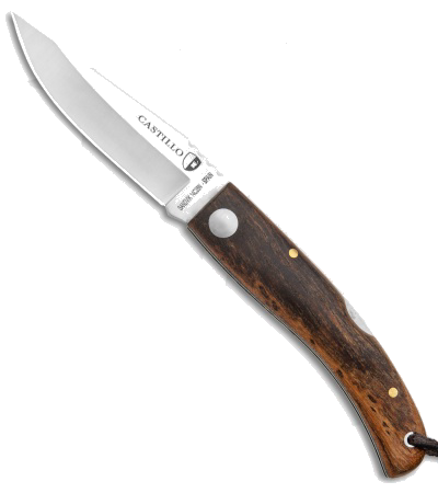 product image for Castillo Navaja Lock Back Knife Satin with Bocote Wood Handle