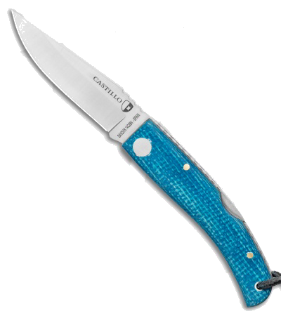 product image for Castillo Navaja Coastal Blue Micarta Lock Back Knife