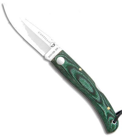 product image for Castillo Navaja Pine Green Micarta Lockback Knife