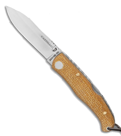 product image for Castillo Muralla Wheat Brown Micarta Lockback Folding Knife