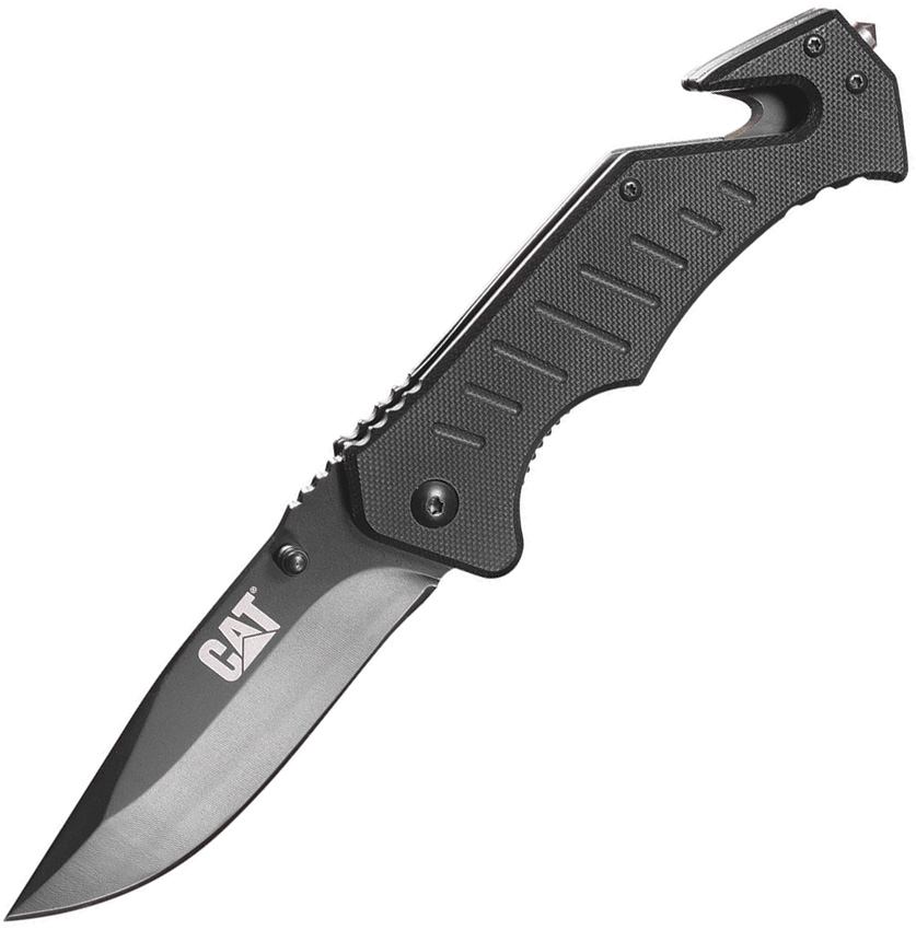 product image for Caterpillar Black Linerlock 3.5" Model 7Cr17MoV