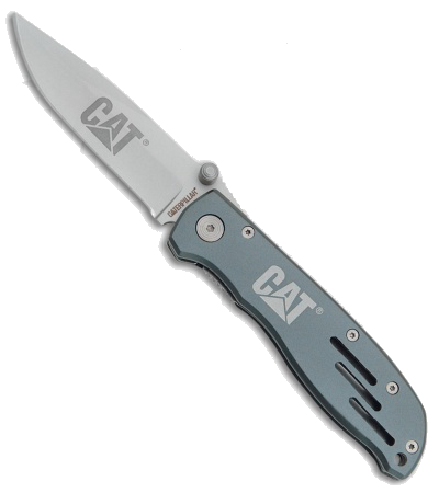 product image for Caterpillar Gray Linerlock Folding Knife 3.25"