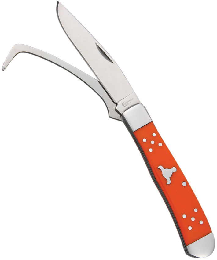 product image for Cattlemans Cutlery Farriers Companion Orange Delrin Handles 3Cr13 Stainless Blades