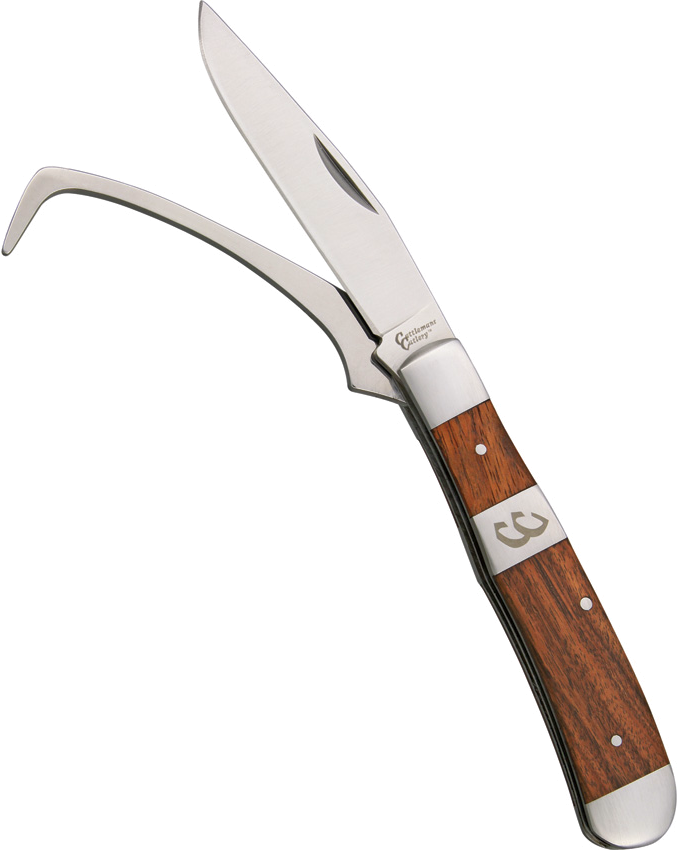 product image for Cattlemans Cutlery Rosewood Stockyard Farriers Companion Knife