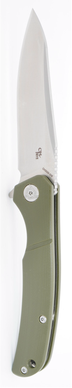 CH Knives Army Green G10 Handle D2 Plain Edge Satin Finish CH3020