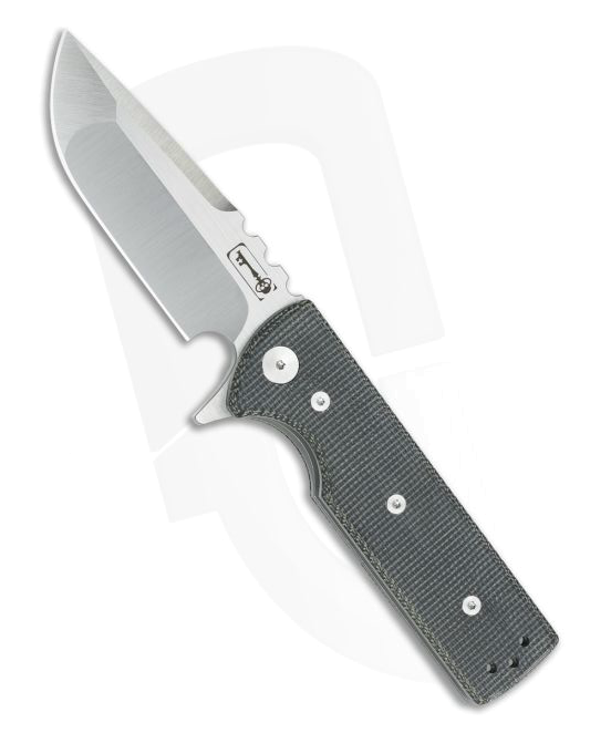 product image for Chaves Ultramar TAK Drop Point Black Canvas Micarta Flipper