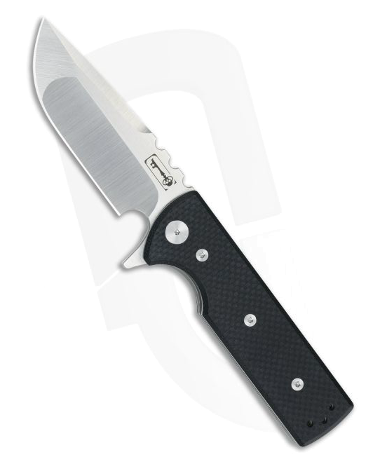 Chaves Ultramar TAK Drop Point Black G10 Flipper Knife