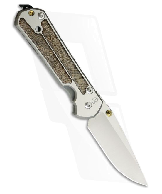 Chris Reeve Large Sebenza 21 Left Handed Striped Platan Wood Inlays product image