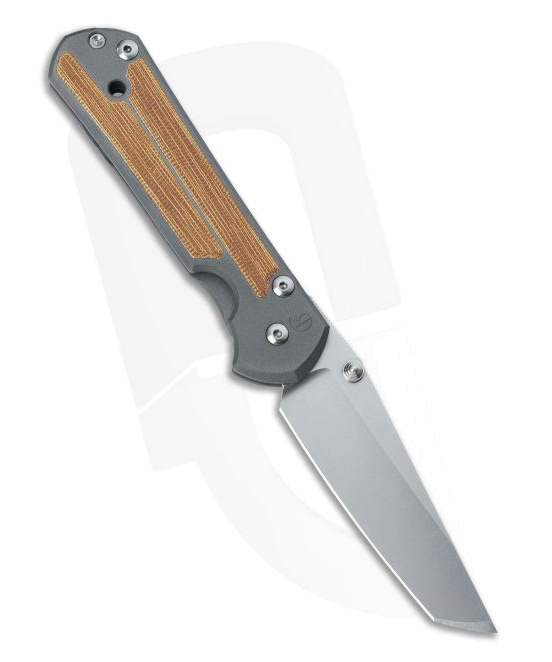 product image for Chris Reeve Small Sebenza 21 Tanto Left Handed Natural Canvas Micarta Inlays