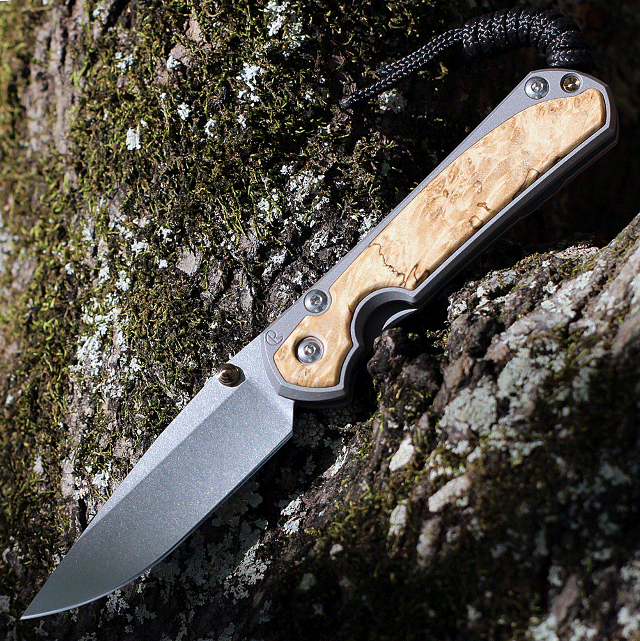 product image for Chris Reeve Small Sebenza 31 Box Elder Burl Inlay S45VN Drop Point