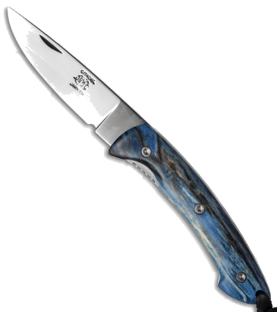 product image for Citadel Kampot EDC Blue Beech Wood Liner Lock Knife N690Co Steel