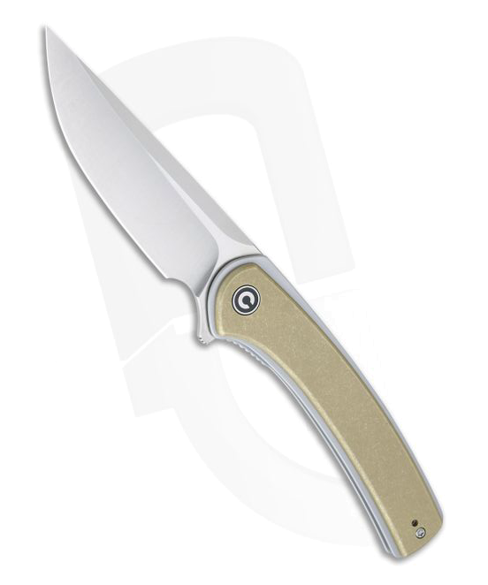 CIVIVI Asticus Stonewashed Brass Liner Lock Flipper C2002E