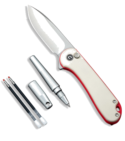 CIVIVI Elementum II Ivory G10 with Red Satin Model C23049