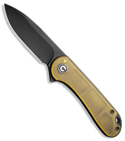 product image for CIVIVI Elementum Liner Lock Knife Yellow Ultem (Model Number Not Provided)